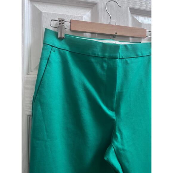 Ann Taylor New Kelly Green The Tall High Rise Eva Cuff Ankle Pant Size 6 #59646 - Picture 6 of 12